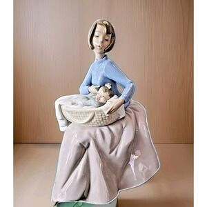 VTG Nao Llardro "Bundle of Love" Mother & Baby Porcelain New Mother Gift #1214